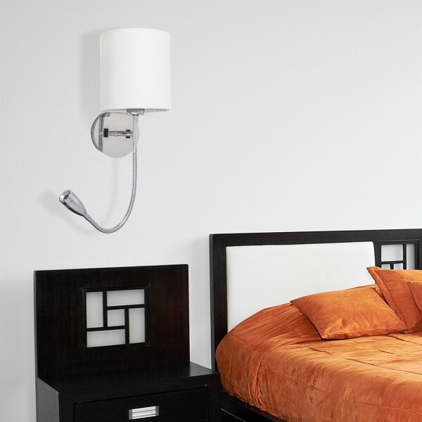 Rabalux 6529 - LED стенен лампион LARKIN 1xE27/40W+LED/3W