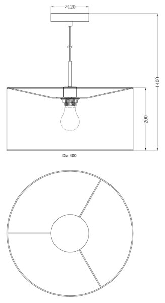 Globo 15185H - Полилей PACO 1xE27/60W/230V