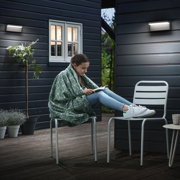 Philips 16483/93/P3 - LED външно стенен осветител BUSTAN 2xLED/4,5W IP44