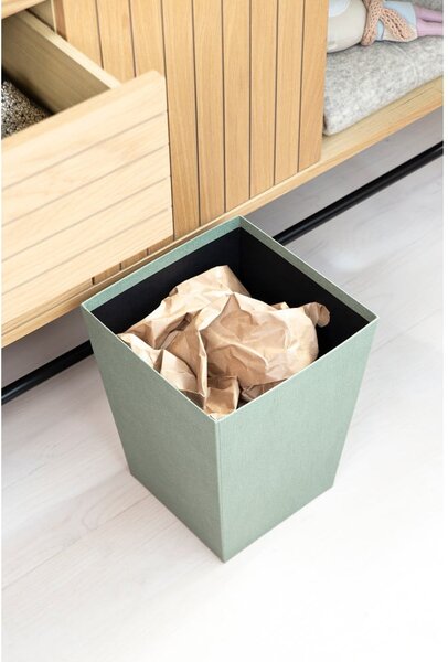 Тюркоазено офис кошче за боклук Sofia Canvas Paper Laminate – Bigso