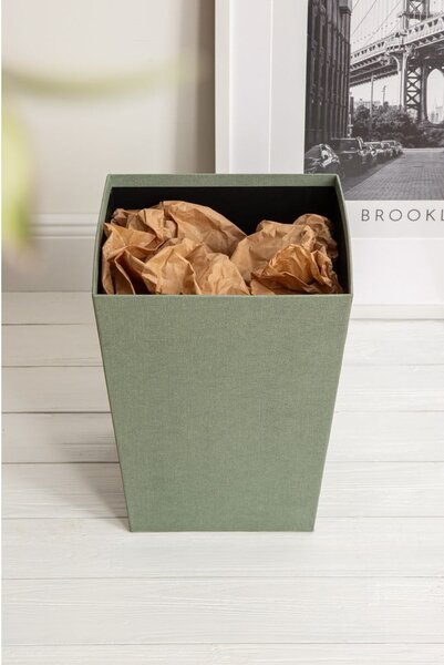 Тюркоазено офис кошче за боклук Sofia Canvas Paper Laminate – Bigso
