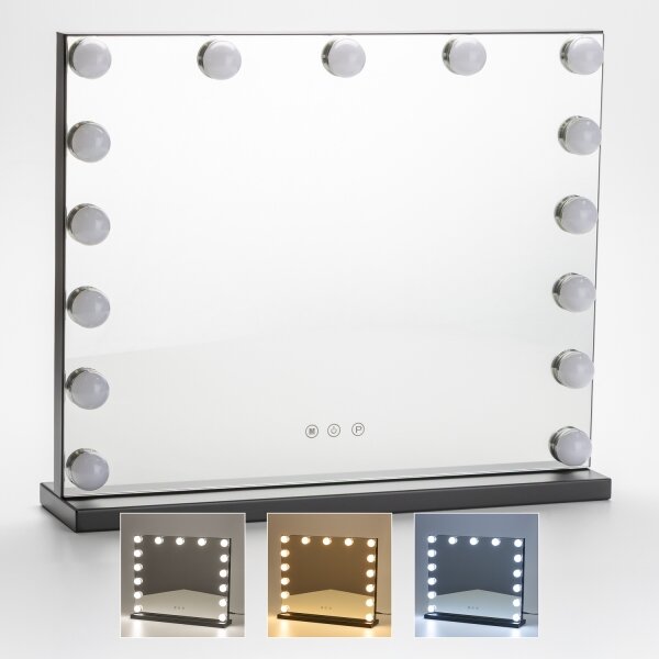 Brilagi - LED регулируемо грим огледало HOLLYWOOD LED/15W/230V 3000-6500K
