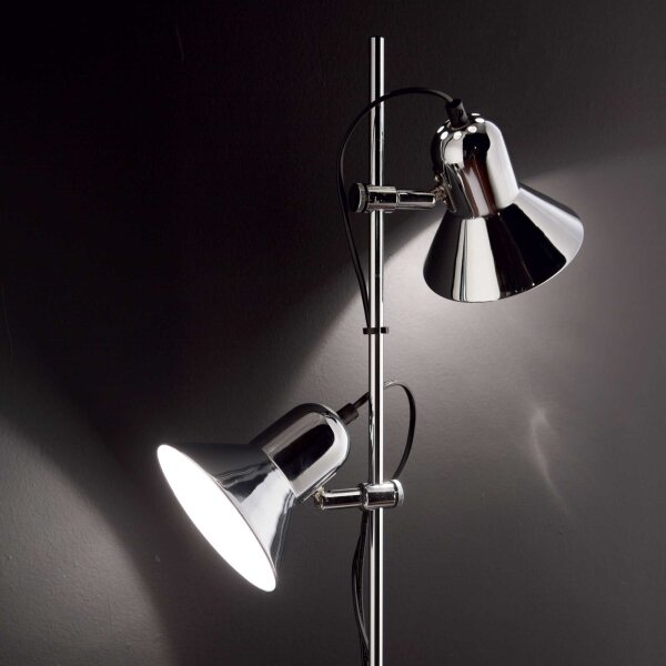 Ideal Lux - Подова лампа POLLY 2xE27/60W/230V черна