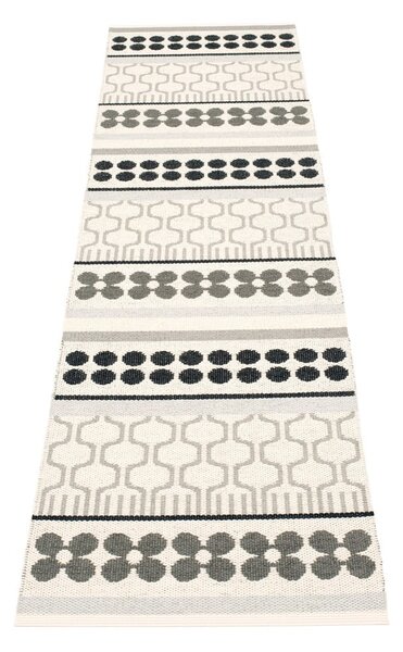 Сива и кремава пътека за открито и закрито 70x270 cm Asta Warm Grey – Pappelina