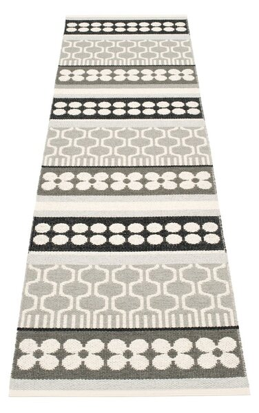 Сива и кремава пътека за открито и закрито 70x270 cm Asta Warm Grey – Pappelina