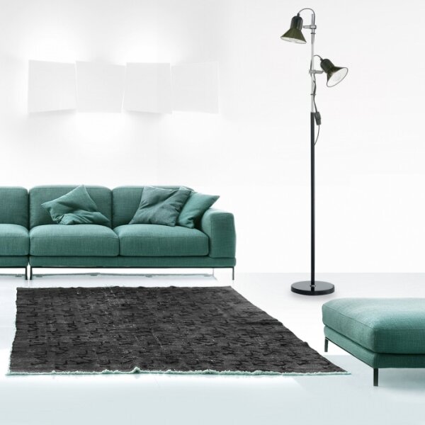 Ideal Lux - Подова лампа POLLY 2xE27/60W/230V черна