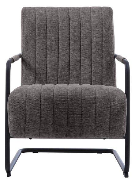 Тъмносиво кресло Trout – Unique Furniture