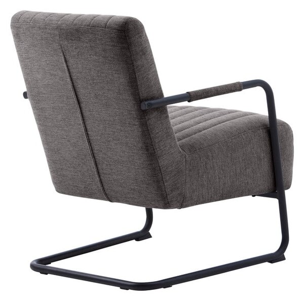 Тъмносиво кресло Trout – Unique Furniture