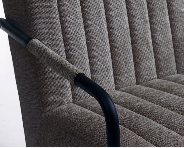 Тъмносиво кресло Trout – Unique Furniture