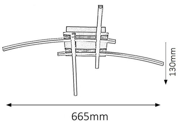 Rabalux 2503 - LED Плафониера ALEXIS 4xLED/6W