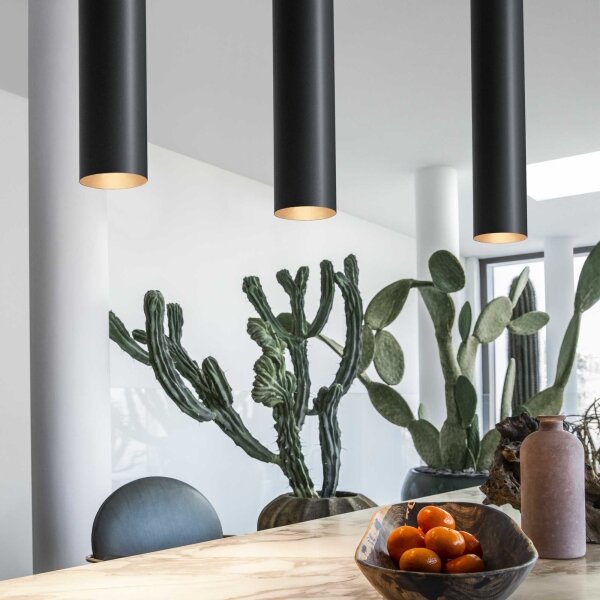 Ideal Lux - LED полилей на кабел LOOK 1xGU10/7W/230V CRI 90 Ø 6 см черен