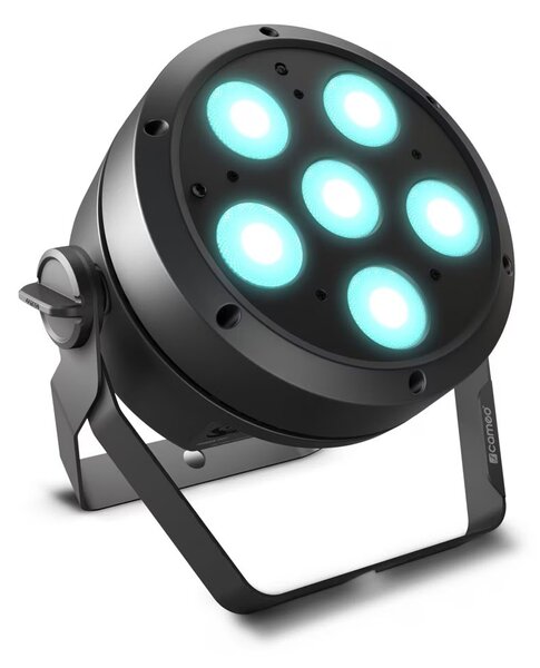 LED прожектор Cameo ROOT PAR 6, 12W, 1800 lm, 3000K, RGBWA + UV цветов спектър, за под