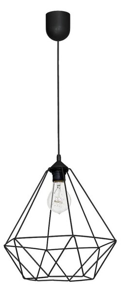 Висящ полилей BASKET 1xE27/60W/230V черен