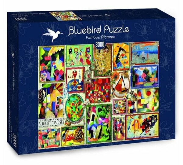 Пъзел Bluebird Puzzle Популярни картини, 3000 части