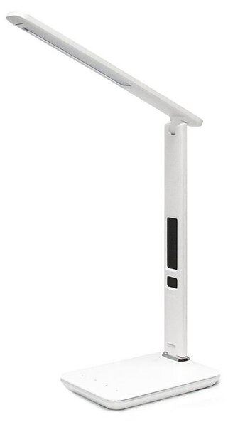 Immax 08934L - LED Настолна лампа с дисплей LED/9W/230V бяла