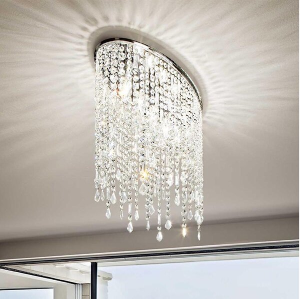 Ideal Lux - Таванно осветително тяло RAIN с кристали 3xE14/40W/230V лъскав хром