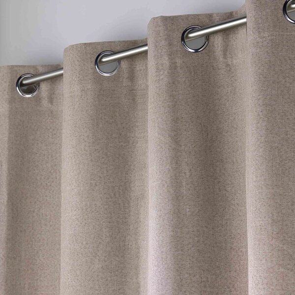 Кафява затъмняващa завеса 140x180 cm Crepuscule – douceur d'intérieur