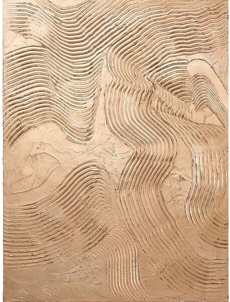 Ръчно рисувана картина 88x118 cm Metallic Brown – Malerifabrikken