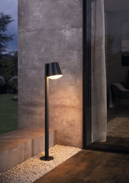 Eglo 33561 - LED димируема външна лампа CALDIERO-C 1xE27/9W/230V IP44 антрацит