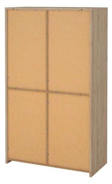 Витрина от дъбов декор в бял и естествен цвят 100x170x48 cm Next – Tvilum