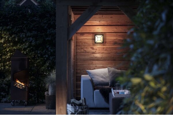 Philips 17393/30/P0 - LED Екстериорен аплик DROSERA LED/12W IP44