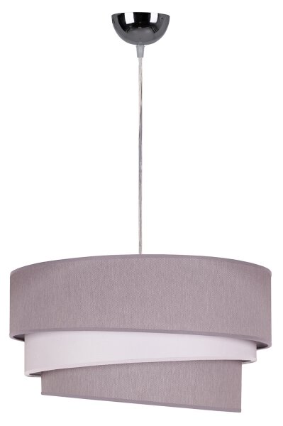 Duolla - Пендел TRIO 1xE27/40W/230V Ø 45 см сив/бял