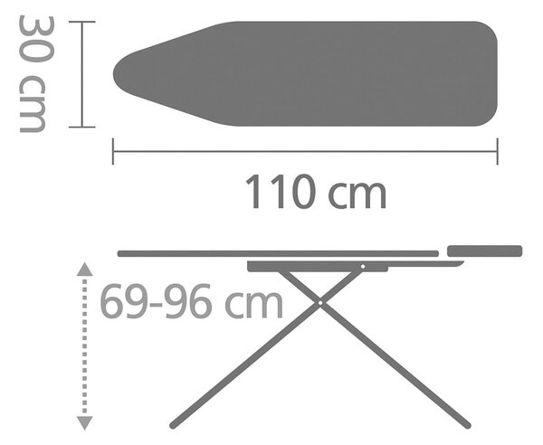 Дъска за гладене Denim Black A – Brabantia