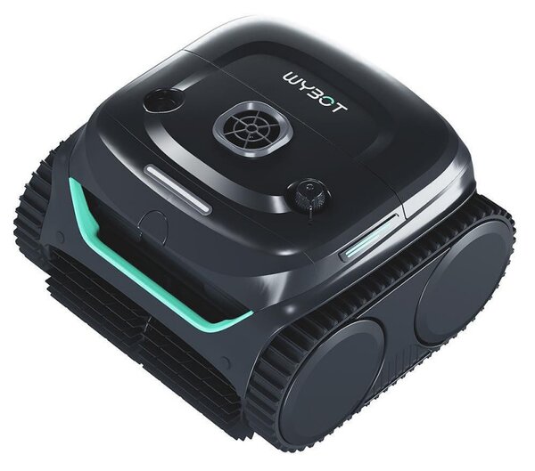 Безкабелен робот за басейни Wybot C2, 65W, 180 мин, 200 м2, Двойна филтрация, Автономни функции, Черен