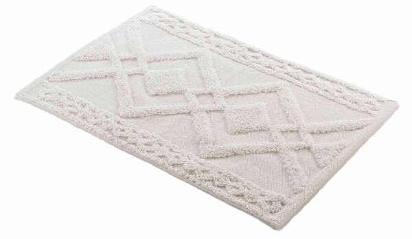 Бял килим за баня 50x80 cm Gladis – douceur d'intérieur