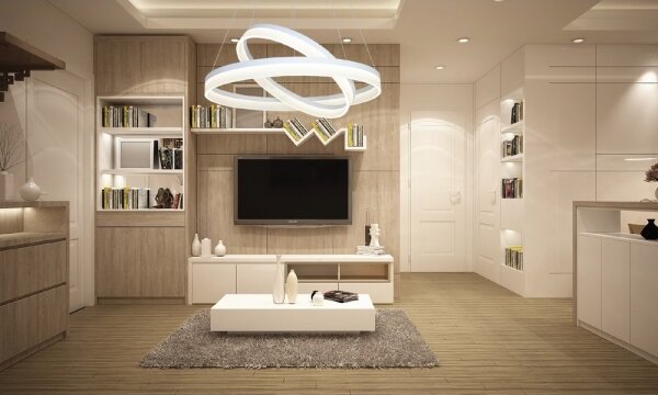 LED Висящ полилей RING с дистанционно LED/60W/230V