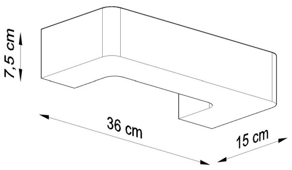 Стенна лампа MAGNET 1xE27/60W/230V бяла