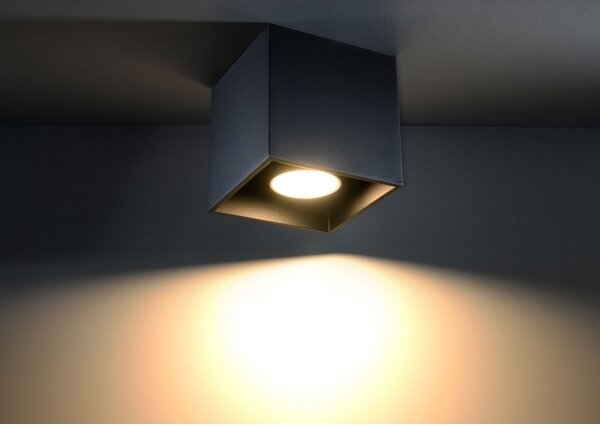 Sollux SL.0022 - Спот QUAD 1 1xGU10/10W/230V черен
