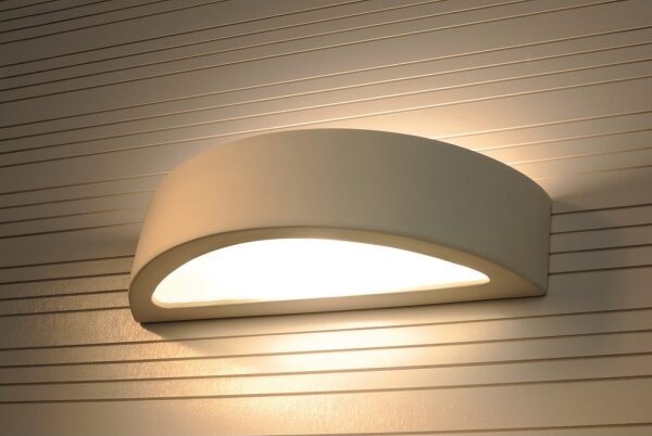 Sollux SL.0001 - Аплик ATENA 1xE27/60W/230V 40,5 см бял