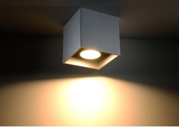 Sollux SL.0024 - Спот QUAD 1 1xGU10/10W/230V сив