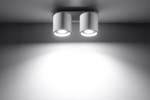 Sollux SL.0056 - Спот ORBIS 2 2xGU10/40W/230V бял