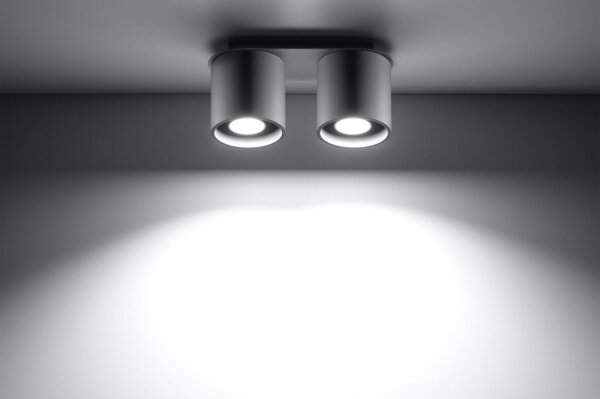 Sollux SL.0055 - Спот ORBIS 2 2xGU10/40W/230V сив