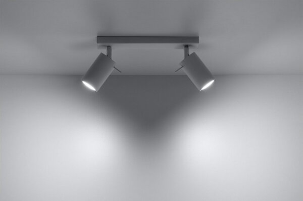 Sollux SL.0088 - Спот RING 2 2xGU10/10W/230V бял