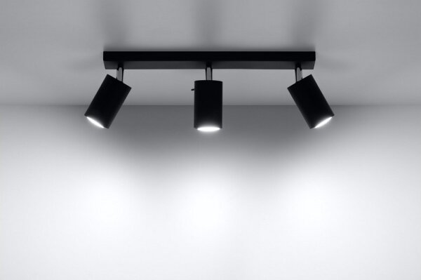 Sollux SL.0093 - Спот RING 3 3xGU10/10W/230V черен