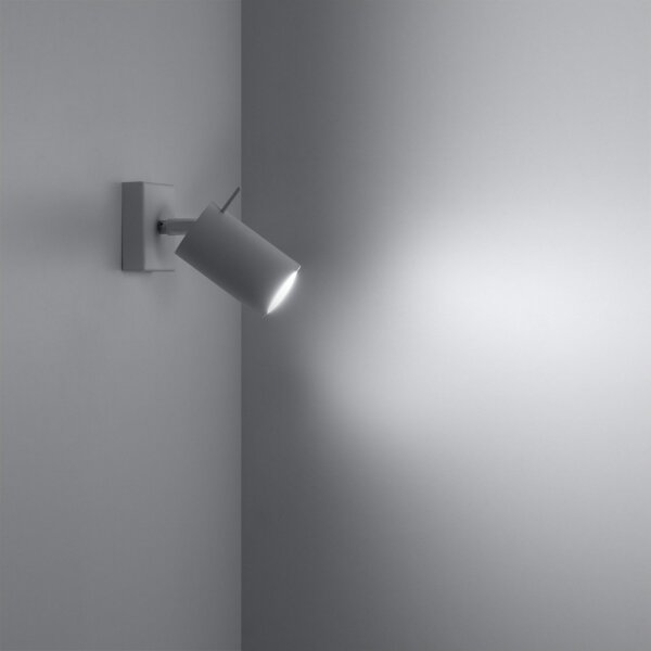 Sollux SL.0087 - Спот аплик RING 1xGU10/10W/230V бял
