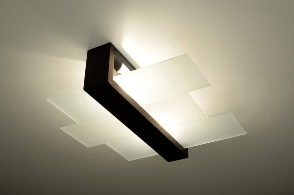 Sollux SL.0074 - Плафон FENIKS 2 2xE27/60W/230V венге