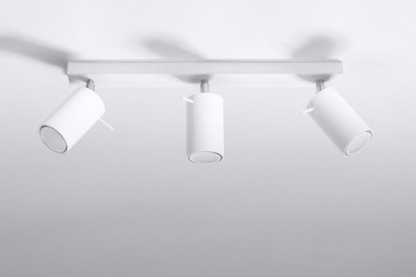 Точково осветително тяло RING 3 3xGU10/40W/230V бяла