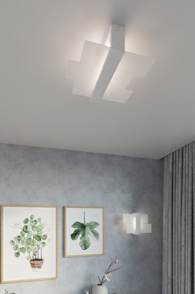 Sollux SL.0078 - Плафон FENIKS 2 2xE27/60W/230V бял