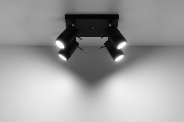 Sollux SL.0094 - Спот RING 4 4xGU10/10W/230V черен