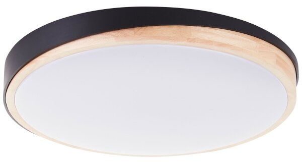 Brilliant - LED Димируем плафон BAARLO LED/36W/230V Ø 50 см черен + д.у