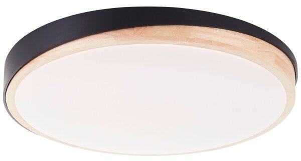 Brilliant - LED Димируем плафон BAARLO LED/36W/230V Ø 50 см черен + д.у