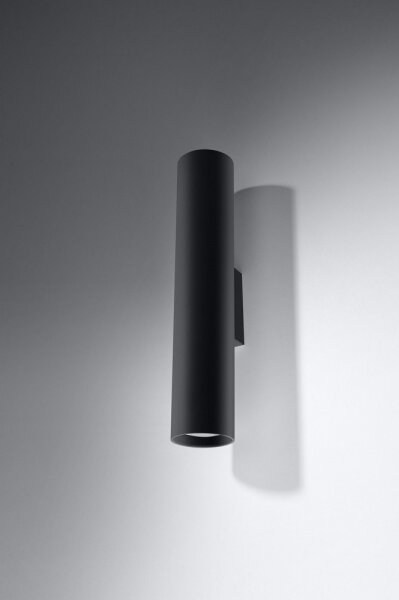 Sollux SL.0330 - Аплик LAGOS 2 2xGU10/10W/230V черен