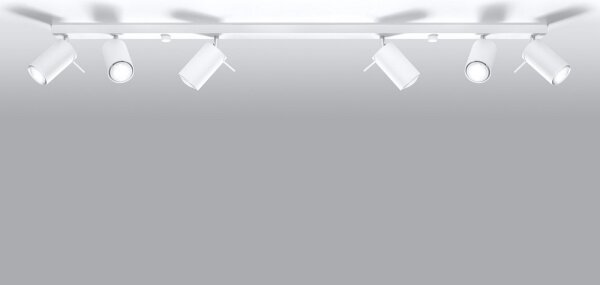 Точково осветително тяло RING 6L 6xGU10/40W/230V бяла