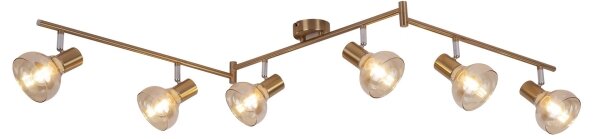 Rabalux 5553 - Точково осветително тяло HOLLY 6xE14/40W/230V златна