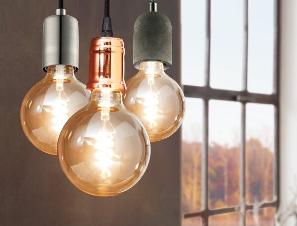 Eglo 32539 - Полилей на верижка YORTH 1xE27/60W/230V