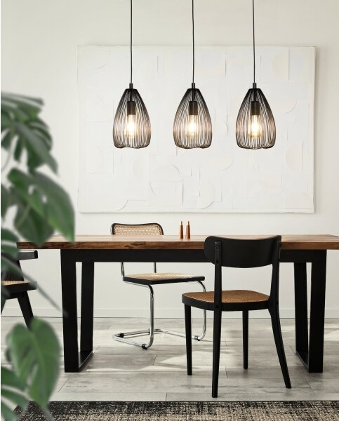 Eglo 49142 - Полилей на верижка CлъвEDON 3xE27/60W/230V